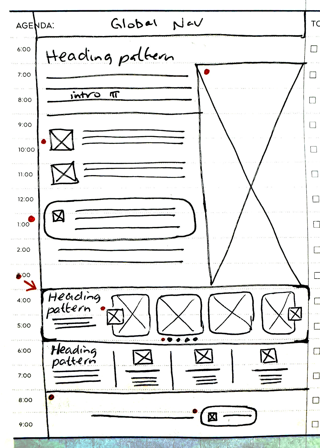 About page sketch